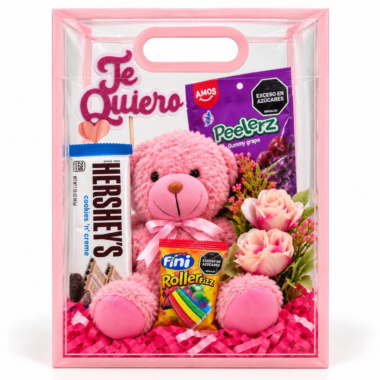 Bolsa Regalo Peluche Palo de Rosa