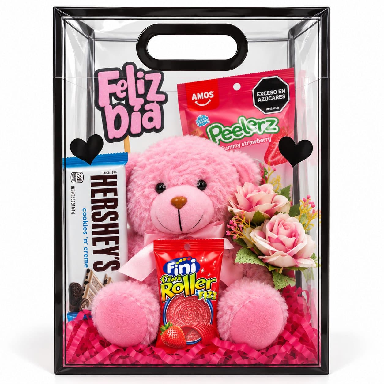 Bolsa Regalo Peluche Rosado